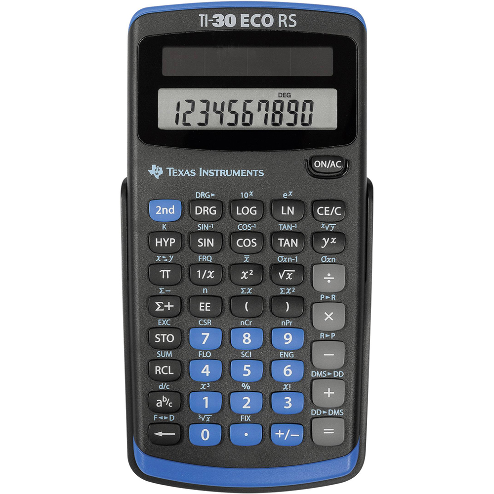Picture of Texas Instruments TI-30 ECO RS Solarbetriebener Schulrechner