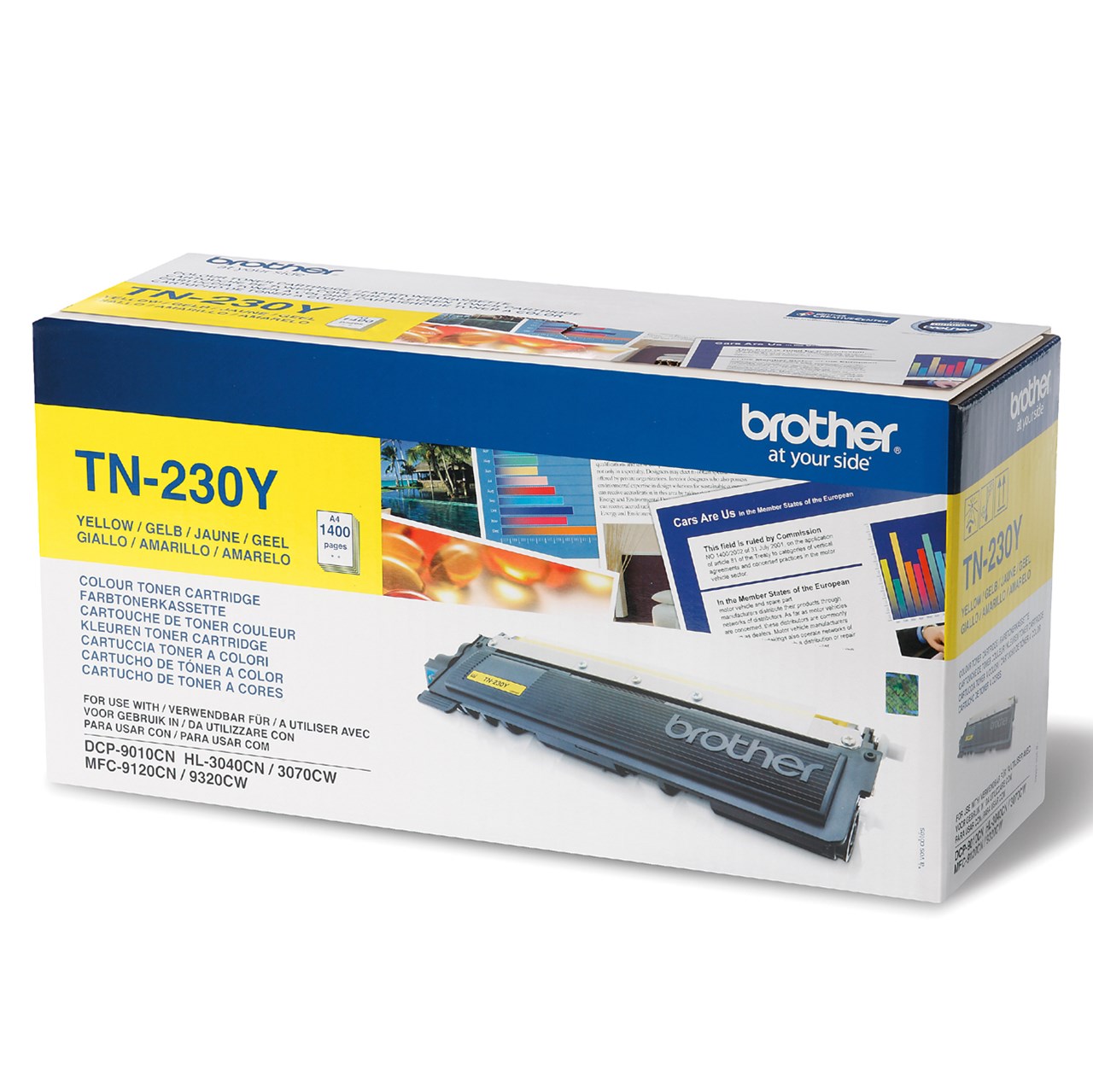 Picture of Brother Toner TN-230Y, Yellow, 1400 Seiten