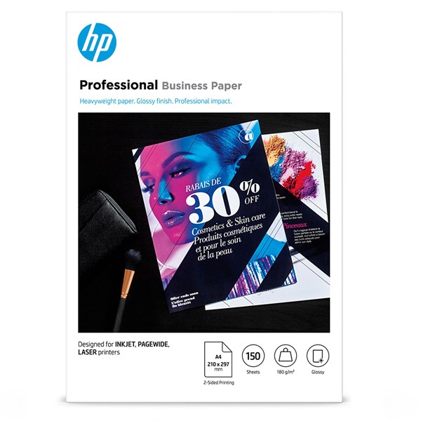 Picture of HP Professional Paper 3VK91A 180g , 210 x 297mm, 150 Blatt