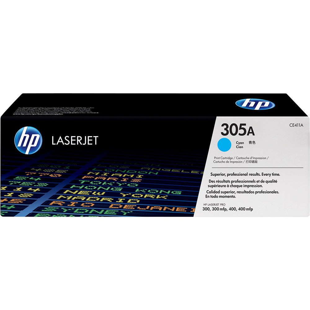 Picture of HP Toner 305A, CE411A, Cyan, 2600 Seiten 