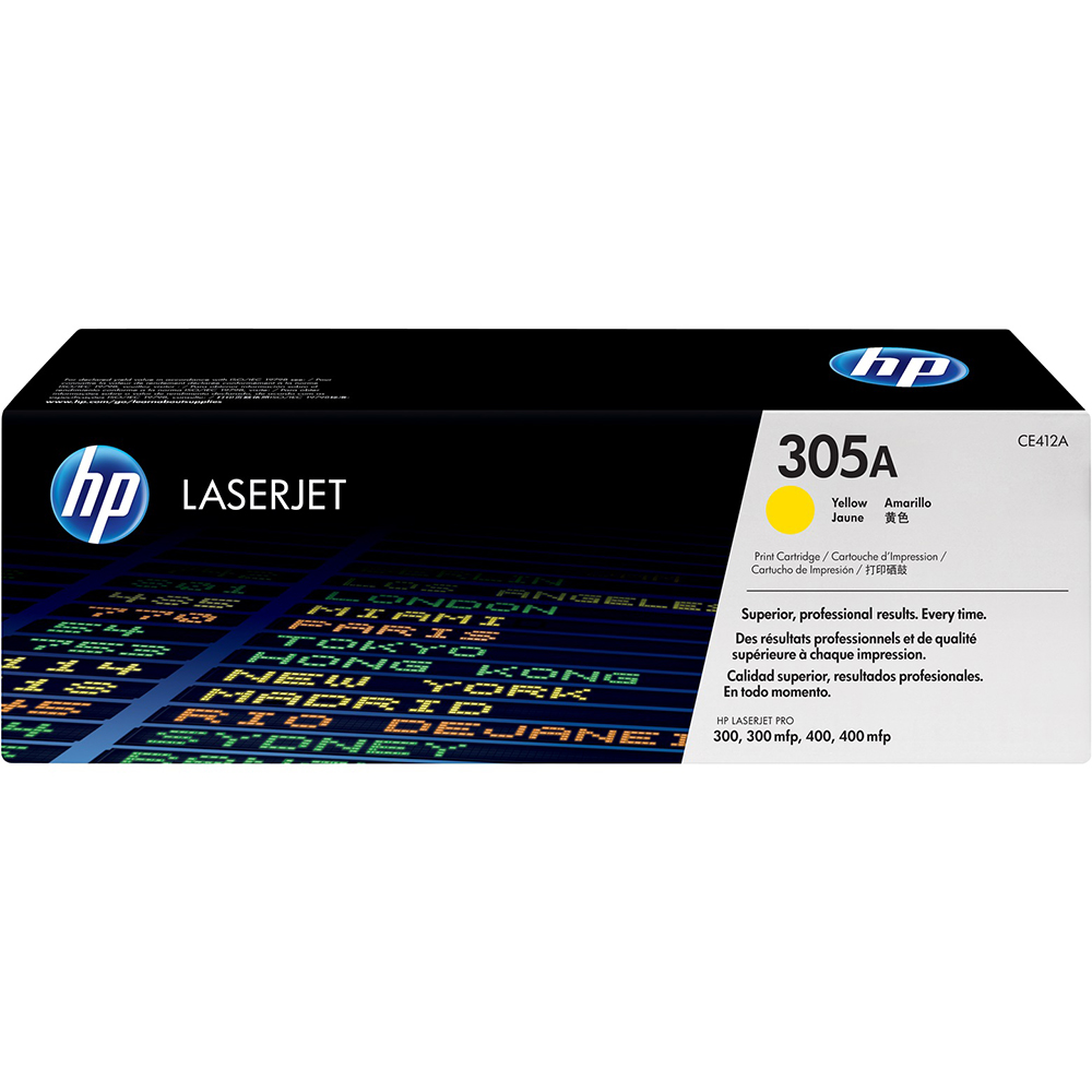 Picture of HP Toner 305A, CE412A, Gelb, 2600 Seiten 