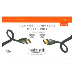 Bild von Inakustik Star High Speed HDMI Kabel 0,75m