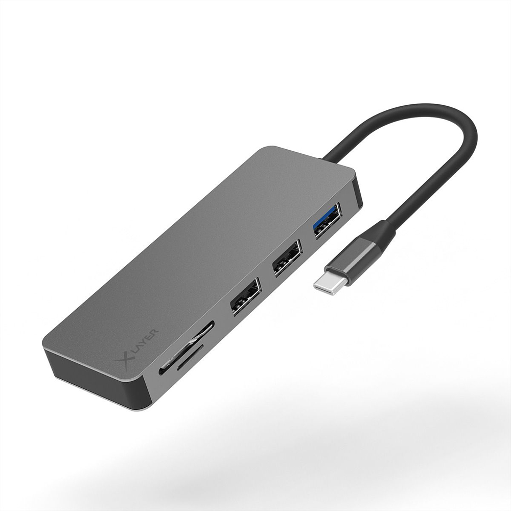 Picture of Xlayer USB 3.0 HUB  Typ C 13-IN-1 grau