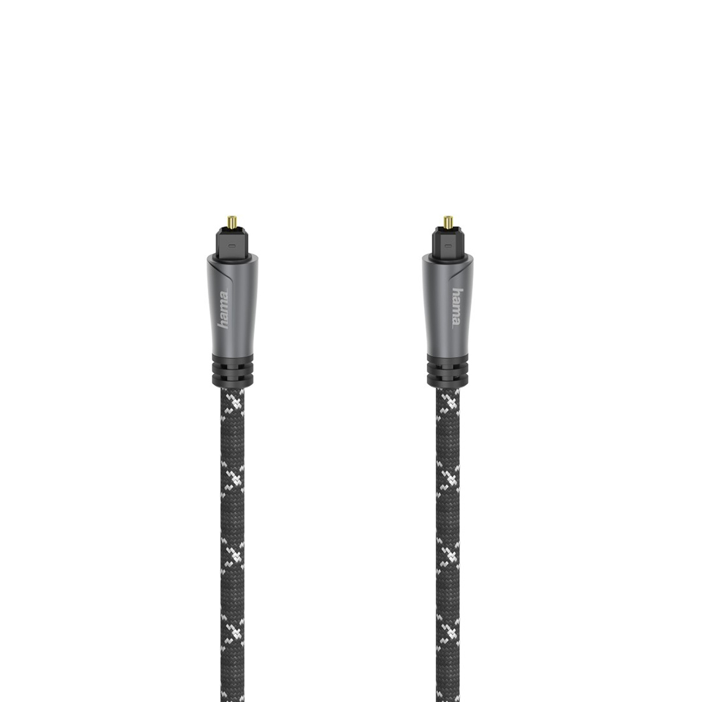 Bild von Hama Audio-Lichtleiter-Kabel, Toslink, Metall, 1.5m