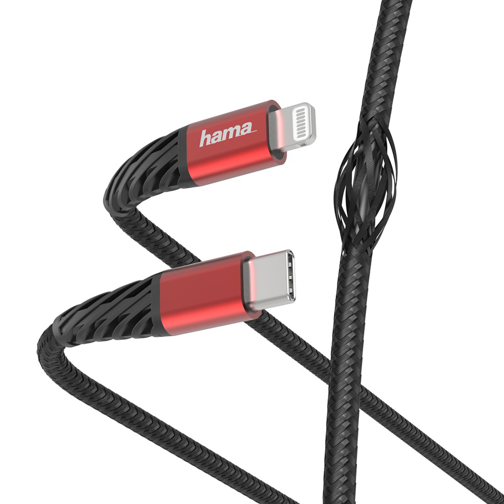 Picture of Hama USB-C - Lightning "Extreme", 1.5m Schwarz/Rot