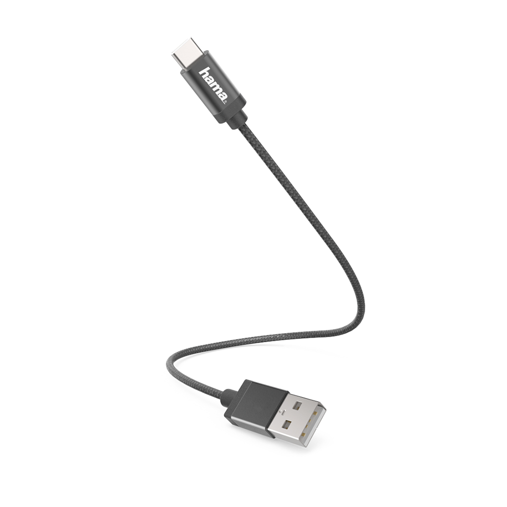 Picture of Hama Lade-/Datenkabel, USB Type-C, 0,2 m, Schwarz