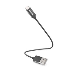 Bild von Hama Lade-/Datenkabel, USB Type-C, 0,2 m, Schwarz
