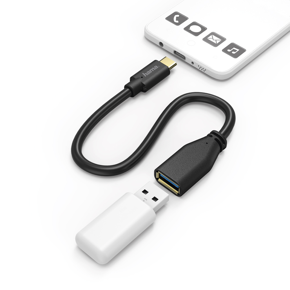 Picture of Hama USB-C Ada.Kabel, OTG, 15cm