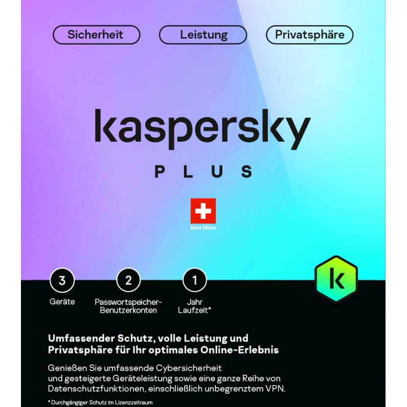 Picture of Kaspersky Plus (3 PC) [PC/Mac/Android] (D/F/I)