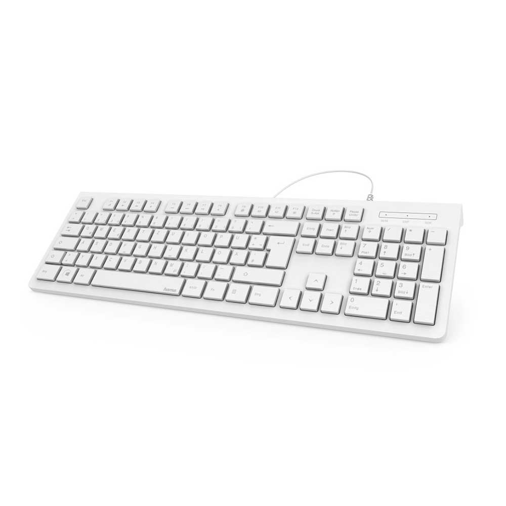 Picture of Hama KC-200 Basic Keyboard, Weiss, CH
