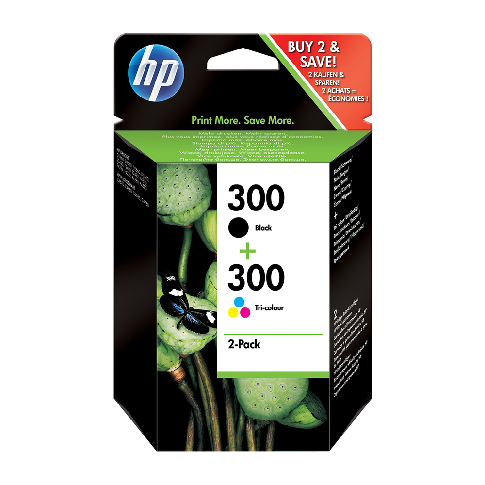 Picture of HP Tintenpatrone Multipack 300 schwarz + farbig