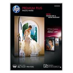 Bild von HP Fotopapier Premium Plus CR676A, 13 x 18cm, 20 Blatt
