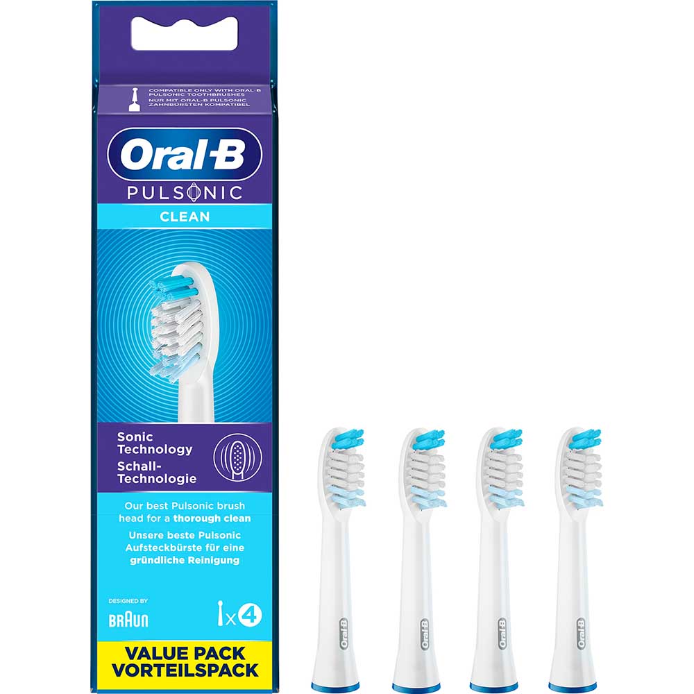 Bild von Oral-B Ersatz-Aufsteckbürsten Pulsonic 4er-Packung
