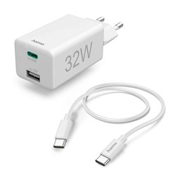 Picture of Hama Ladegerät, USB-C, USB-A, PD, 32W, weiss