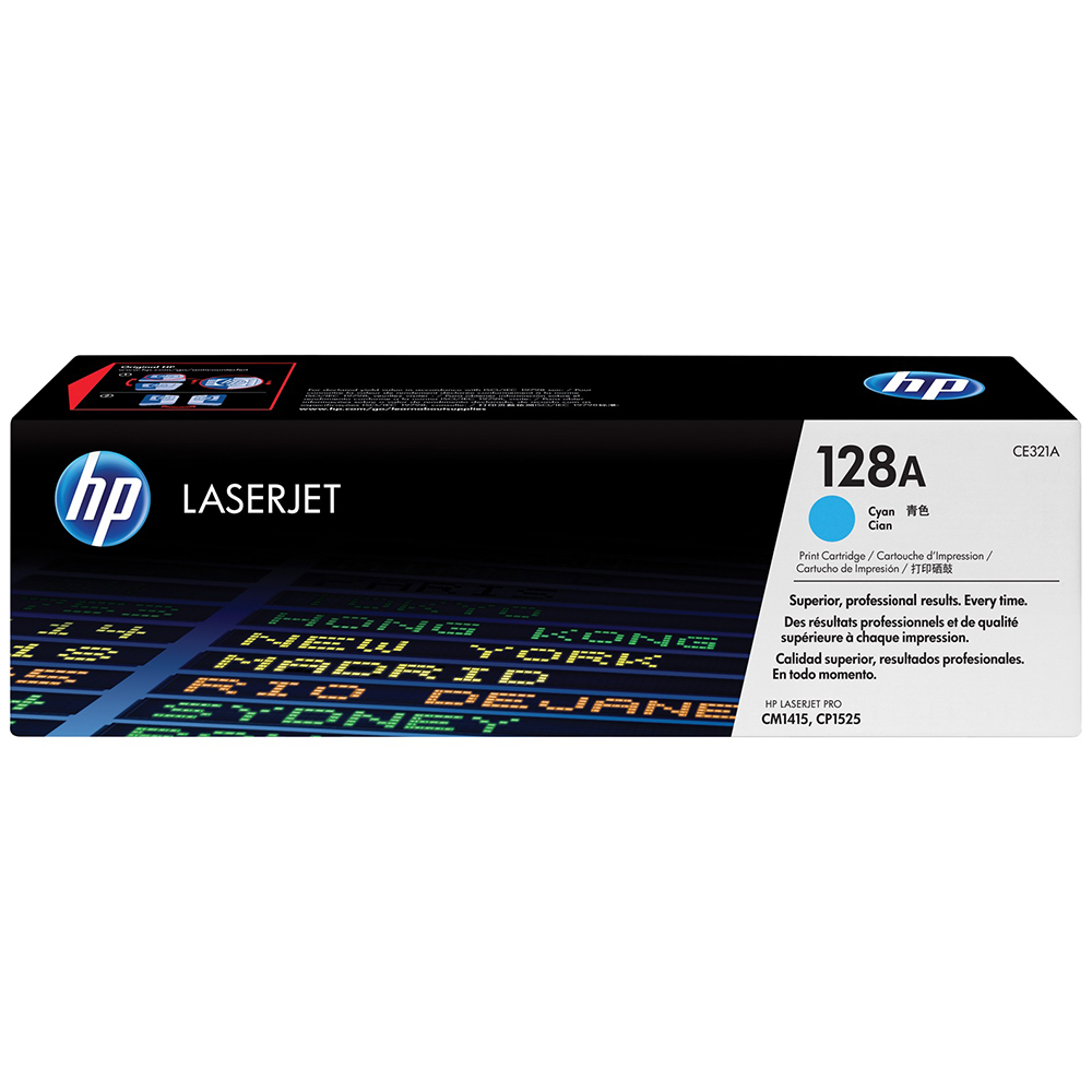 Picture of HP Toner 128A, CE321A, Cyan, 1300 Seiten