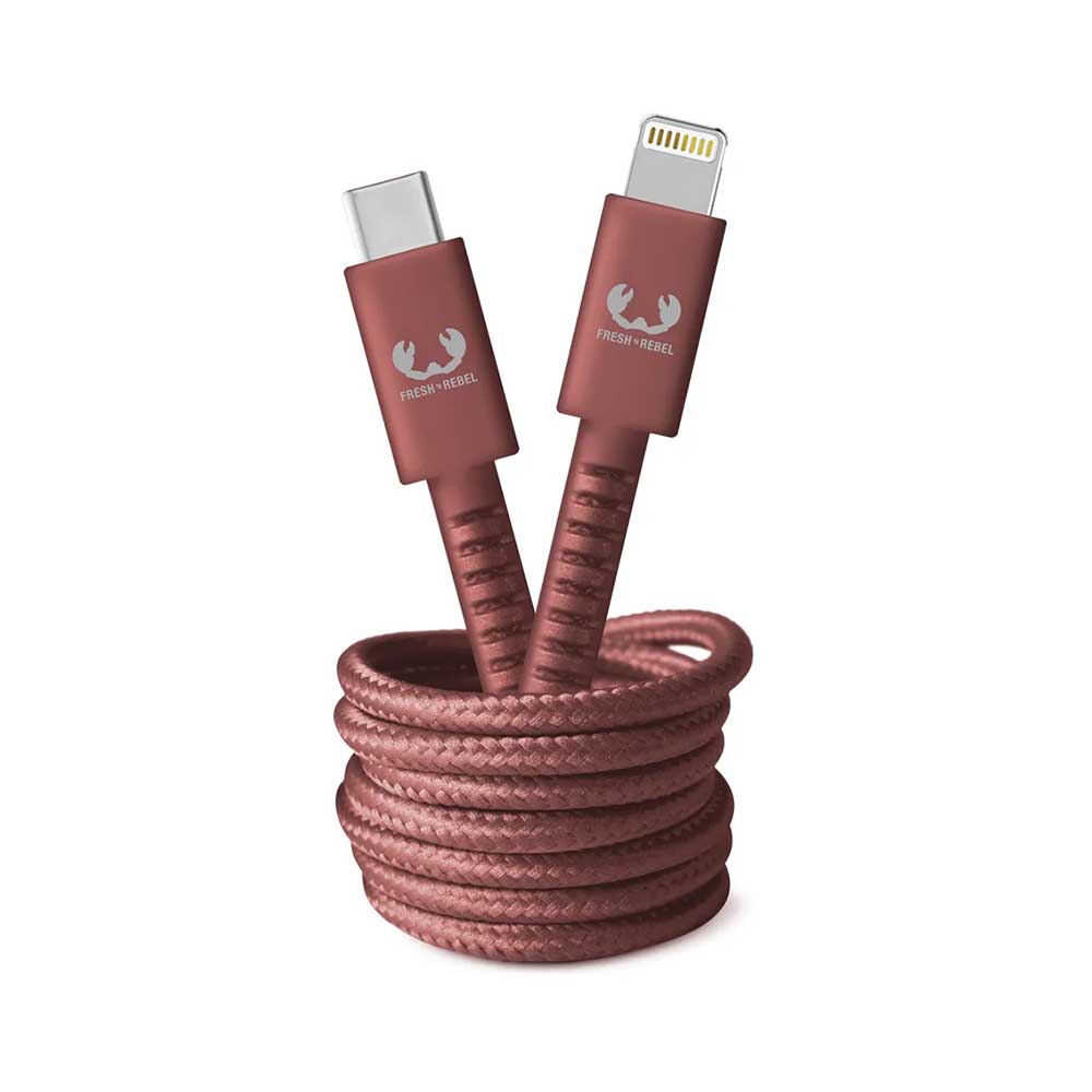 Picture of Fresh'N Rebel USB C-Lightning 2m Safari Red
