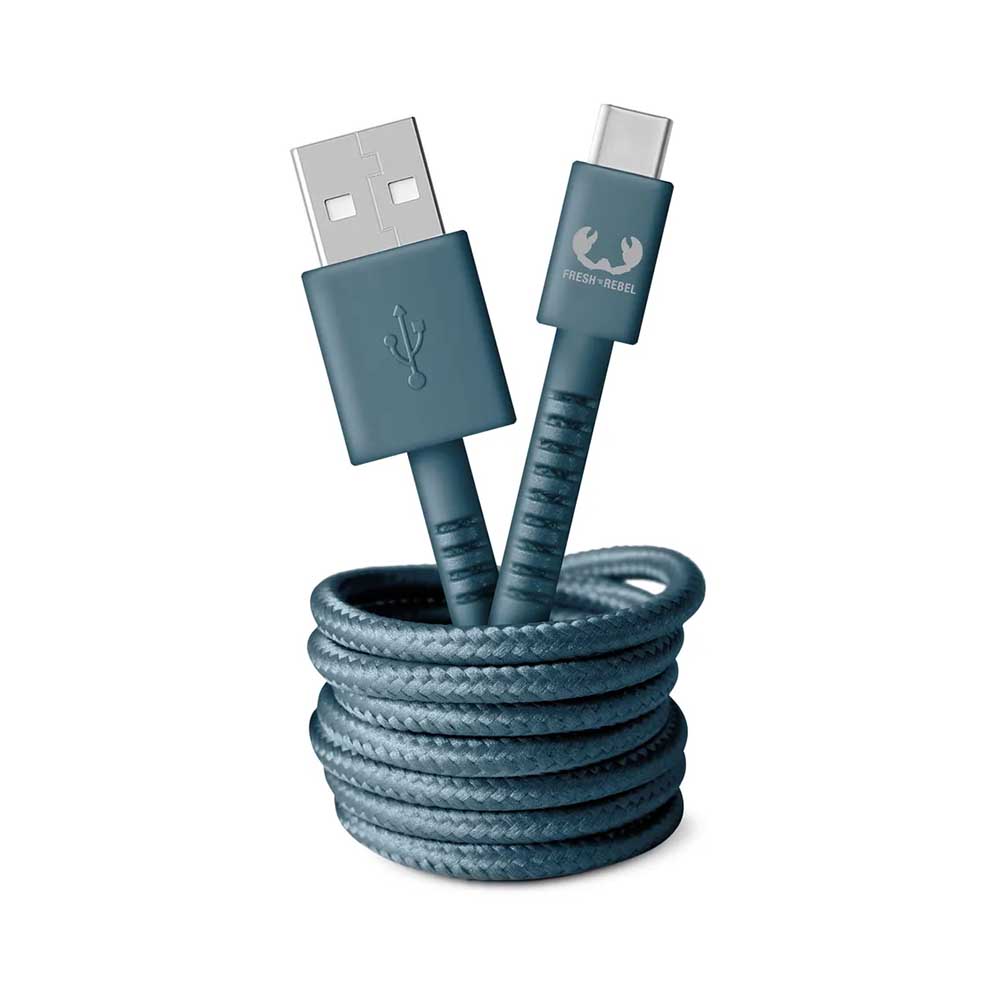 Bild von FRESH'N REBEL USB A-USB C 2m Dive Blue