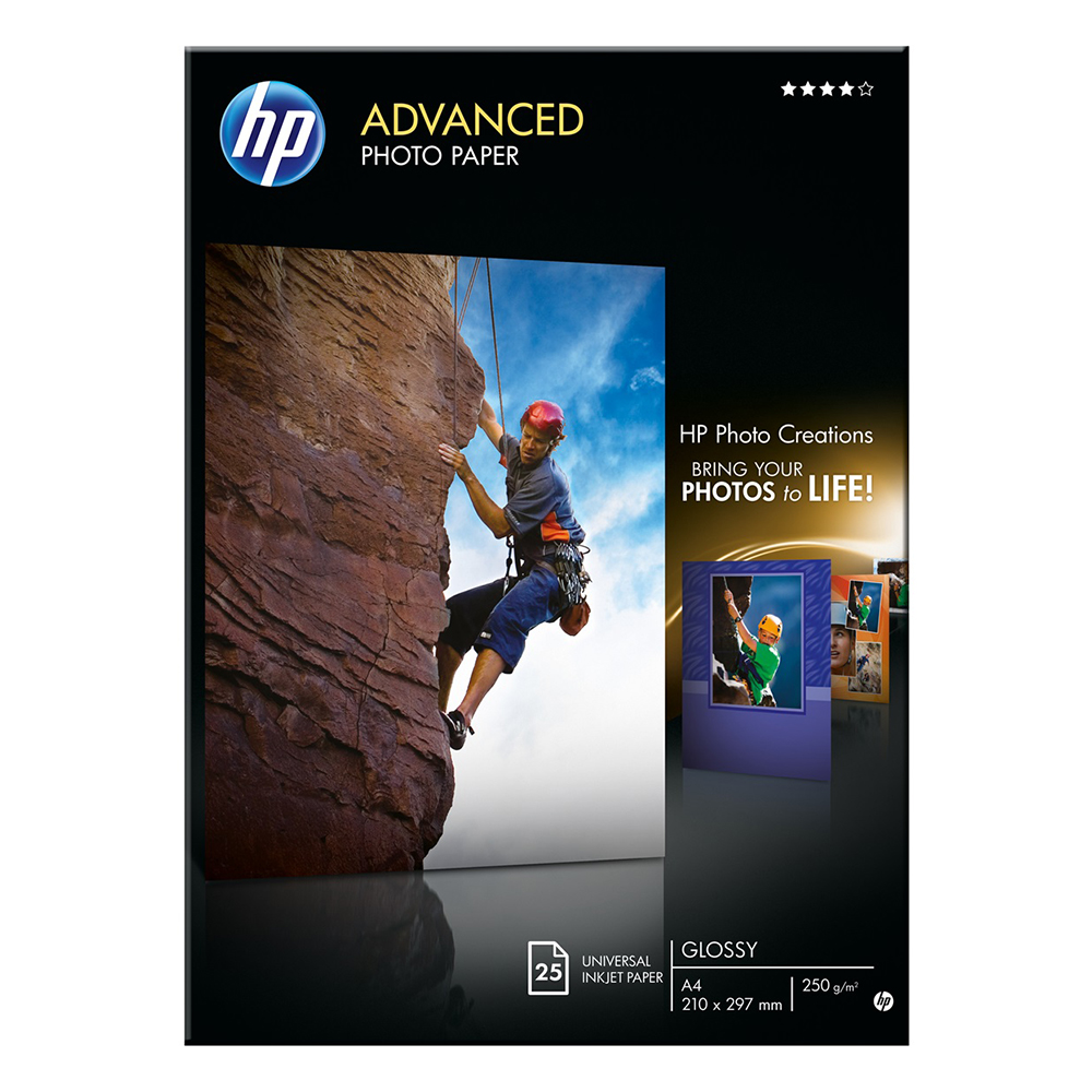 Picture of HP Fotopapier Advanced Q5456A, 210 x 297cm, 25 Blatt