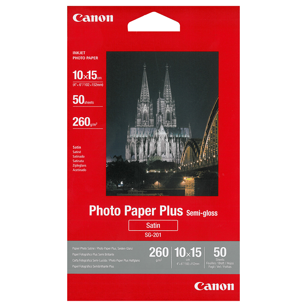 Picture of Canon Fotopapier SG-201 Plus Semi-Gloss , 10 x 15cm