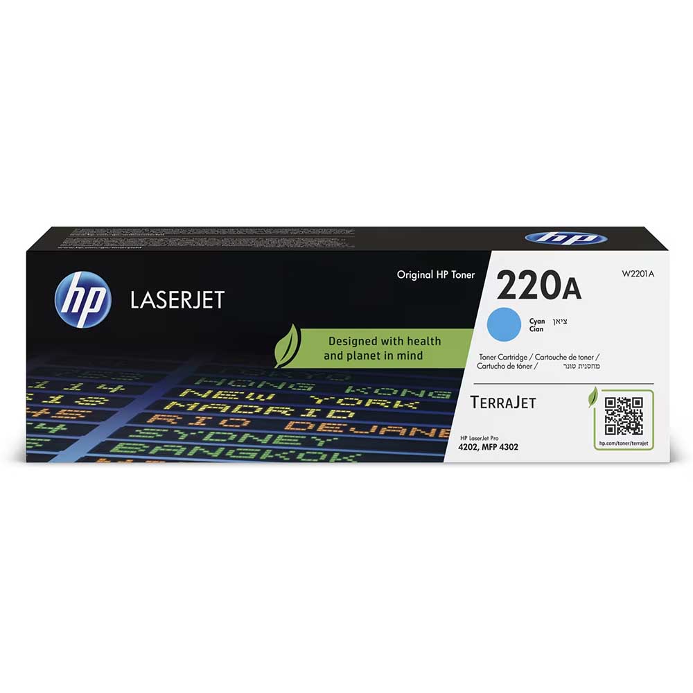 Bild von HP Toner 220A, W2201A, cyan, 1800 Seiten