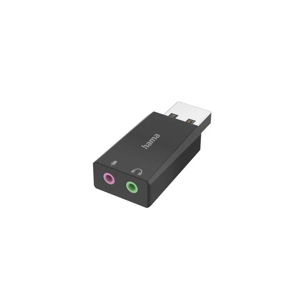 Bild von Hama USB-Soundkarte, USB-Stecker - 2x 3,5 Klinke