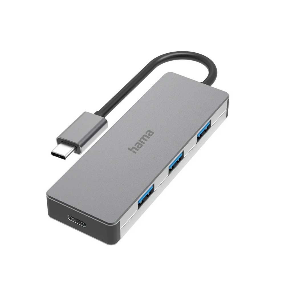 Bild von Hama USB-C-Hub, 4 Ports, USB 3.2 Gen2, alu