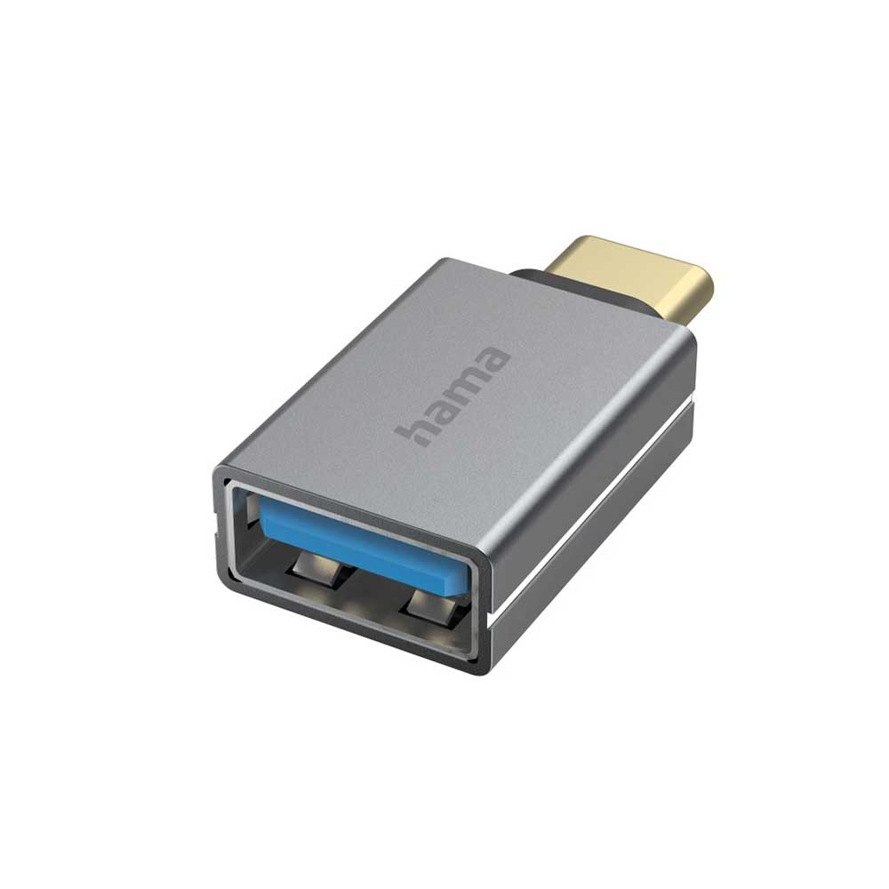 Bild von Hama USB-OTG-Adapter, USB-C-USB-A,USB 3.2, alu