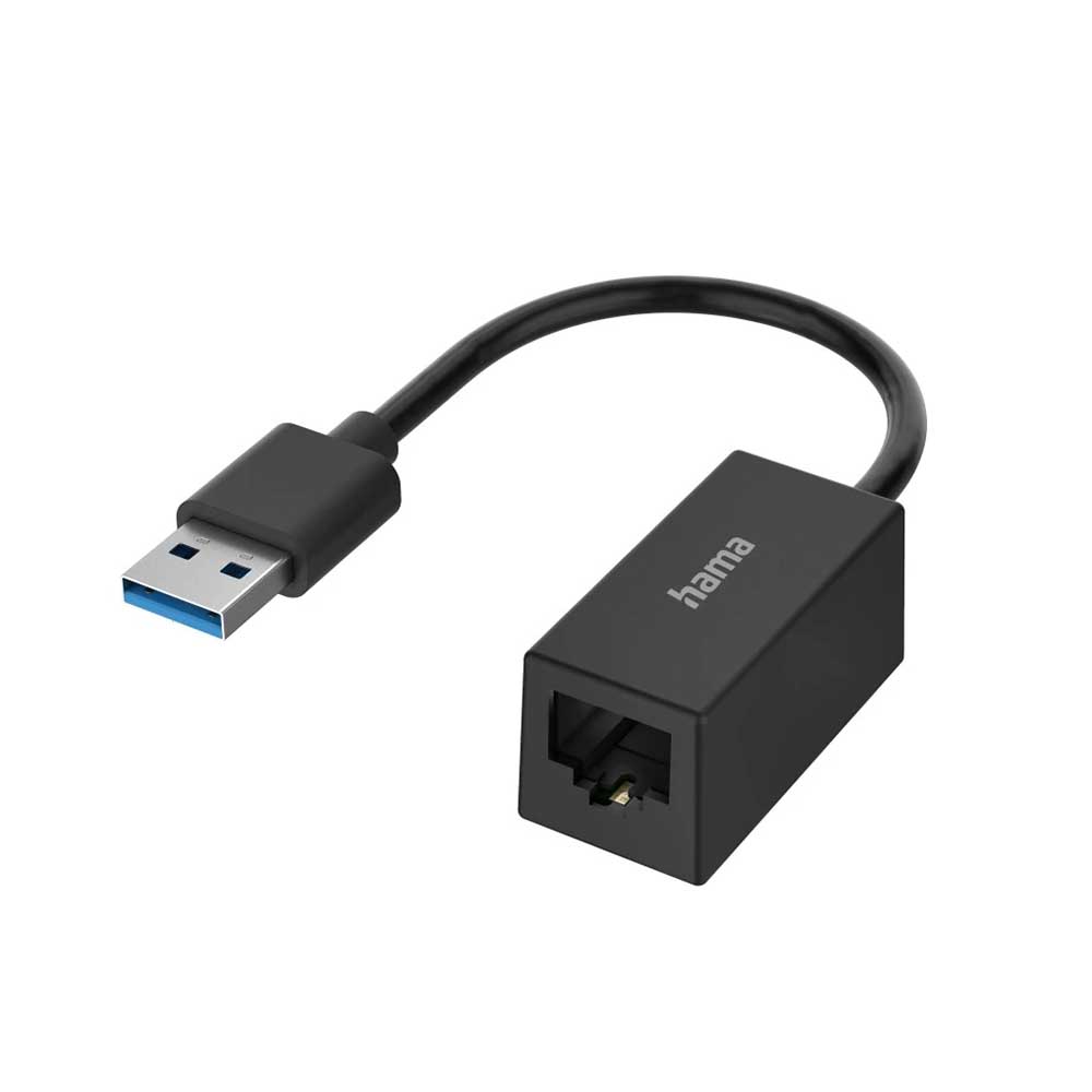 Bild von Hama Netzwerk-Adapter, USB-Stecker - LAN, Gigabit