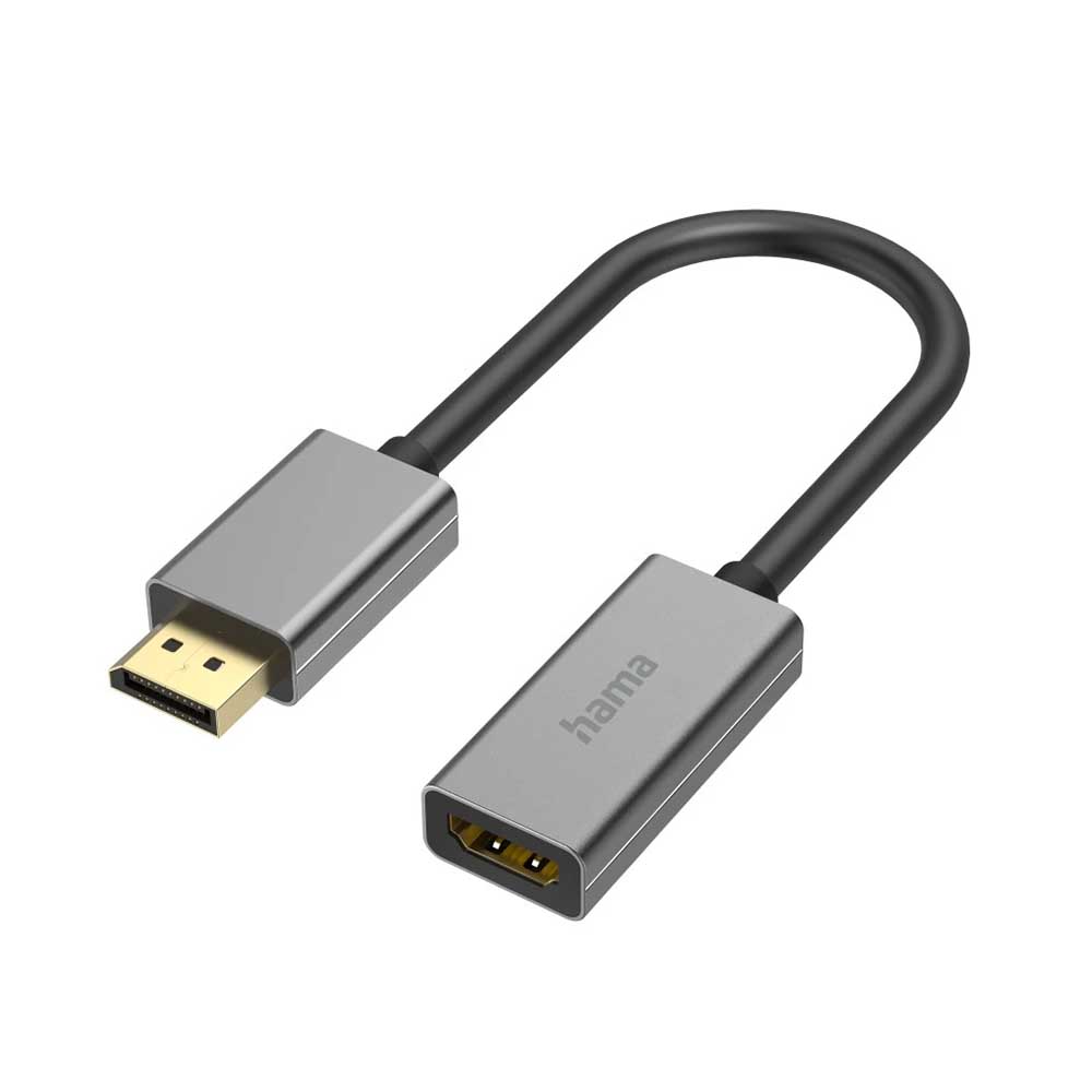 Picture of Hama Video-Adapter, DisplayPort-HDMI, 4K@60Hz, Alu