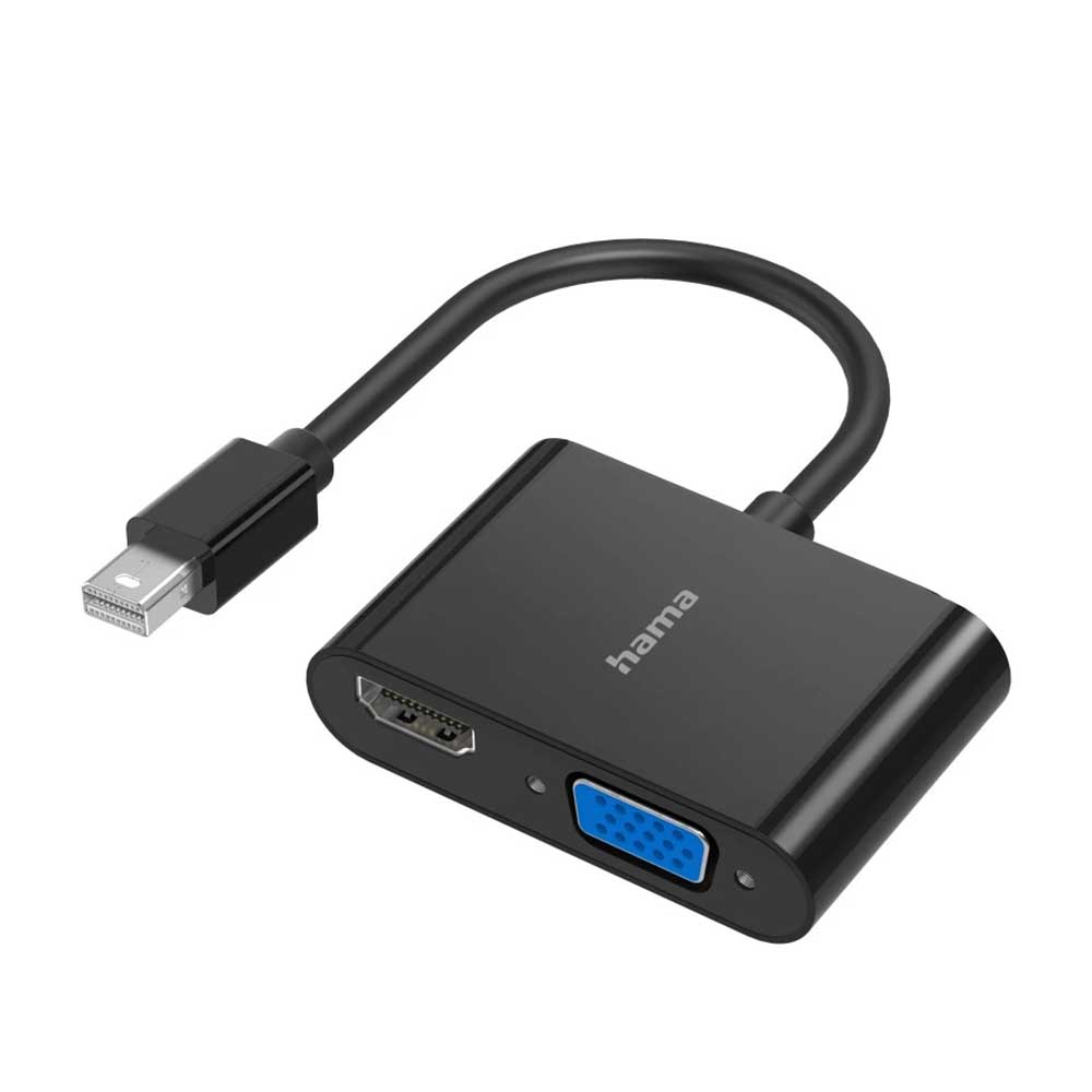 Bild von Hama Video-Adapter, 2in1, Mini-DP-VGA+HDMI, 4K