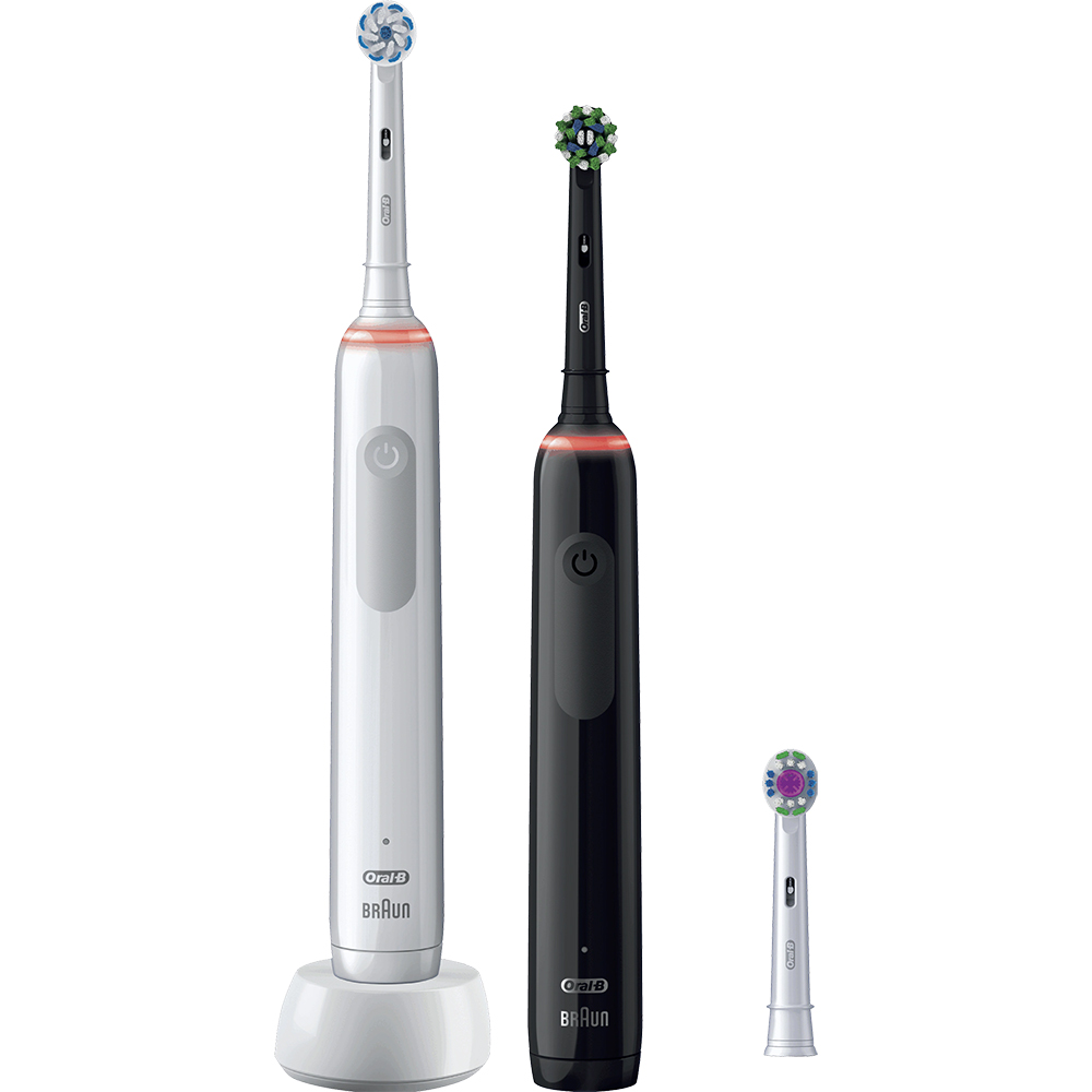 Bild von Oral-B Rotationszahnbürste Pro 3 3900 Schwarz/Weiss