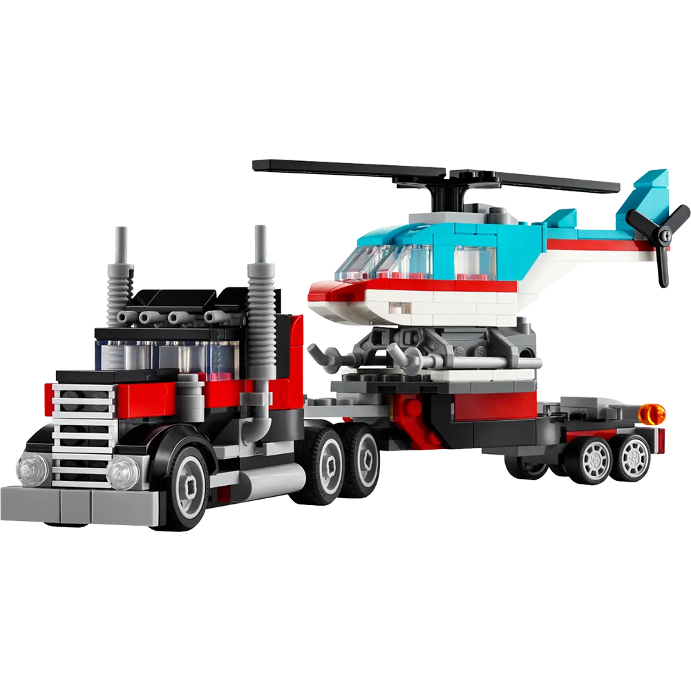 Bild von Lego Creator 31146 Tieflader mit Hubschrauber