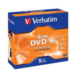 Bild von Verbatim DVD-R 8cm 1.4GB 5er Pack