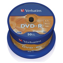 Bild von Verbatim DVD-R 4.7GB 16 x 50er Spindle
