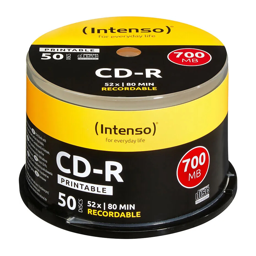 Bild von INTENSO CD-R 700/80 52x 50er Spindel Printable