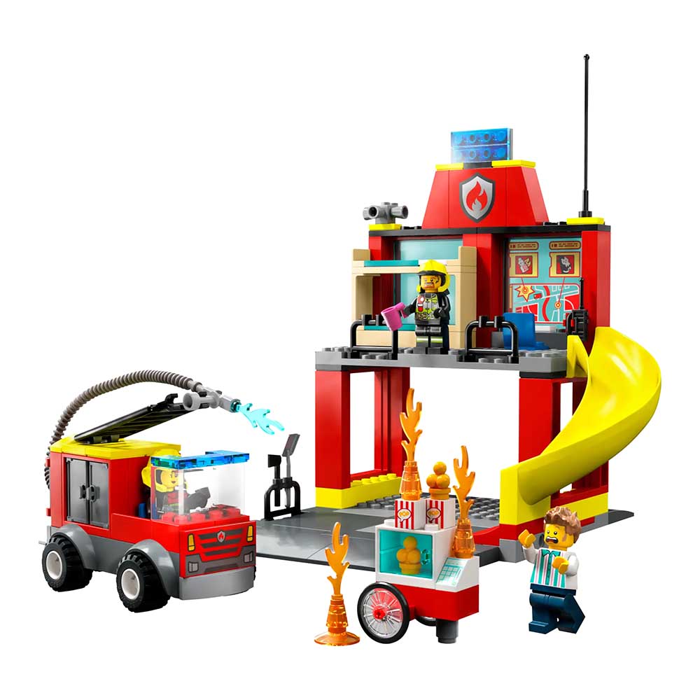 Bild von Lego City 60375 Feuerwehrstation und Löschauto