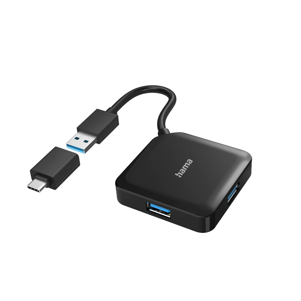 Bild von Hama USB-Hub, 4 Ports, USB 3.2 Gen1, inkl. USB-C A