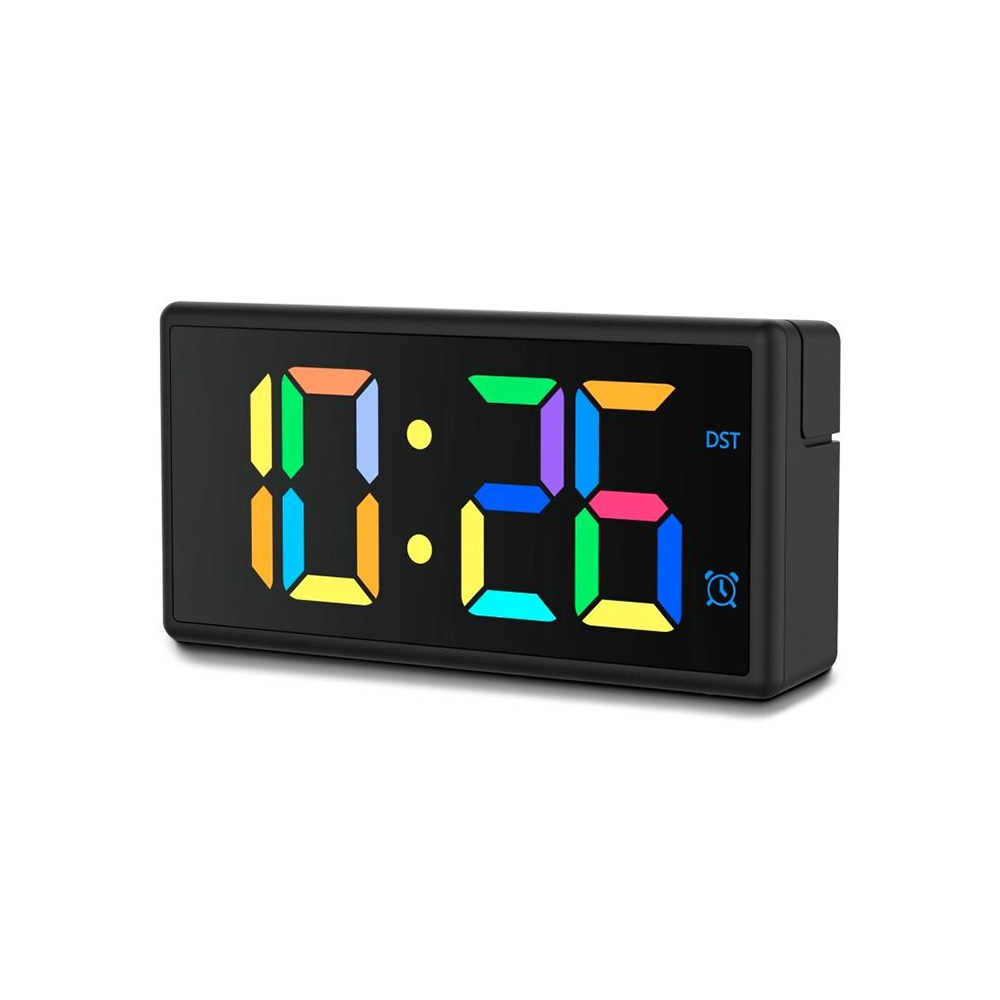 Bild von Hama Digitaler Wecker Ibiza, Multicolor Display, schwarz