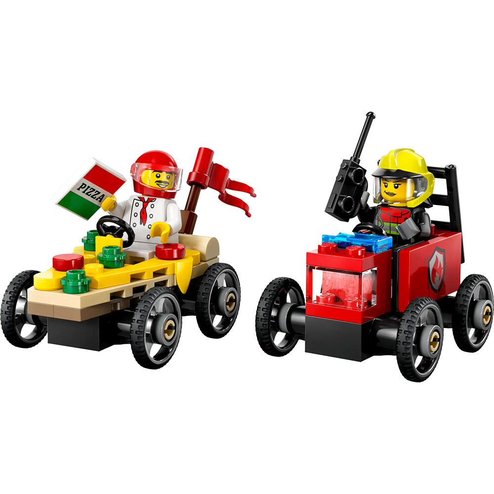 Bild von Lego City 60458 Pizzalieferwagen vs. Löschauto