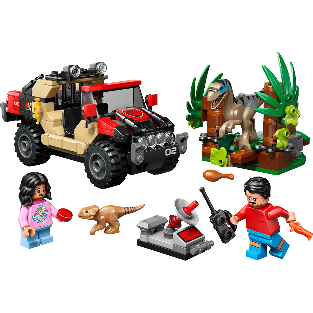 Bild von Lego Jurassic World 76972 Raptor: Verfolgungsjagd mit dem Geländewagen