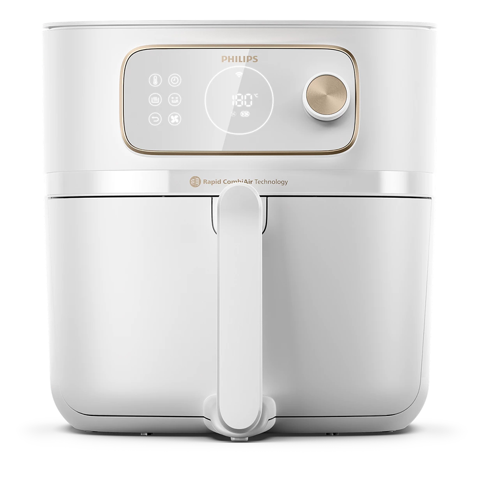 Bild von Philips Heissluft-Fritteuse Airfryer Combi XXL Connected HD9876/21, weiss