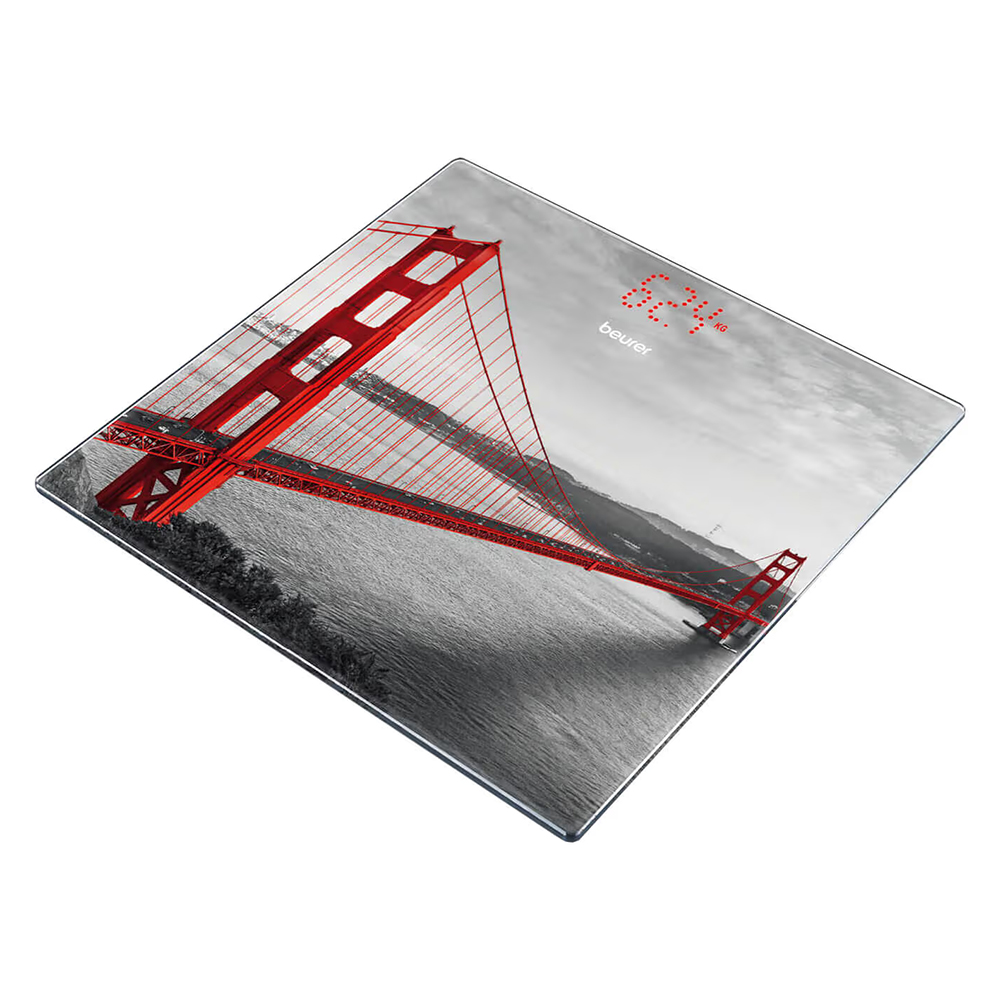 Picture of Beurer Personenwaage GS 215 San Francisco, grau/rot