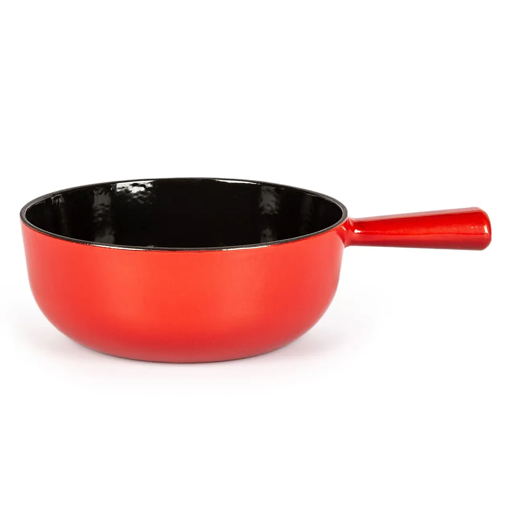 Bild von Stöckli Käsefonduecaquelon Classic 22 rot/schwarz