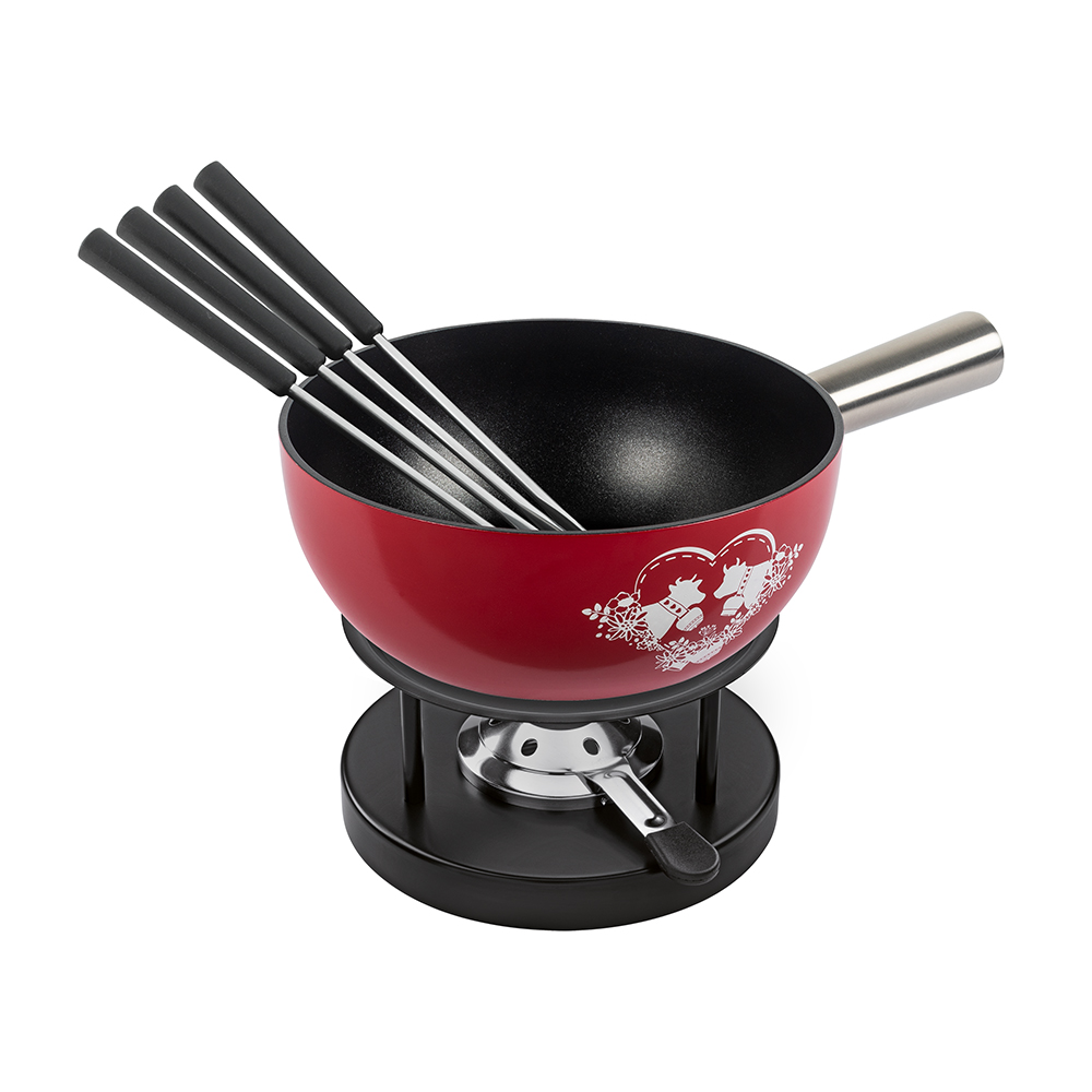 Picture of Kuhn Rikon Käsefonduegarnitur Bergliebe rot