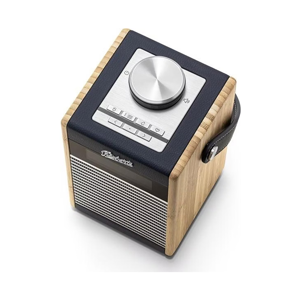 Roberts RAMBLER MIDI Radio DAB/DAB+/FM – Stile Iconico Con Pannelli In Bambù, Bluetooth Integrato, Display Frontale, Colore Carta Da Zucchero