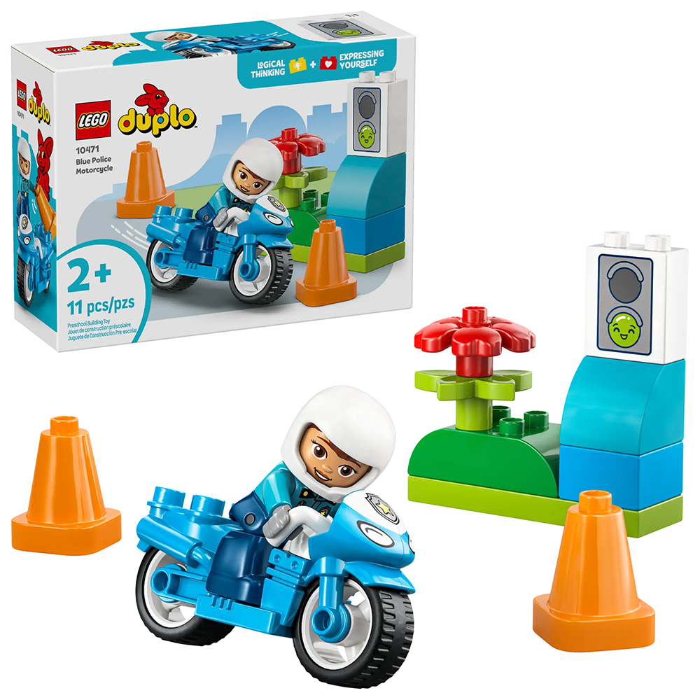 Bild von Lego Duplo 10471 Blaues Polizeimotorrad