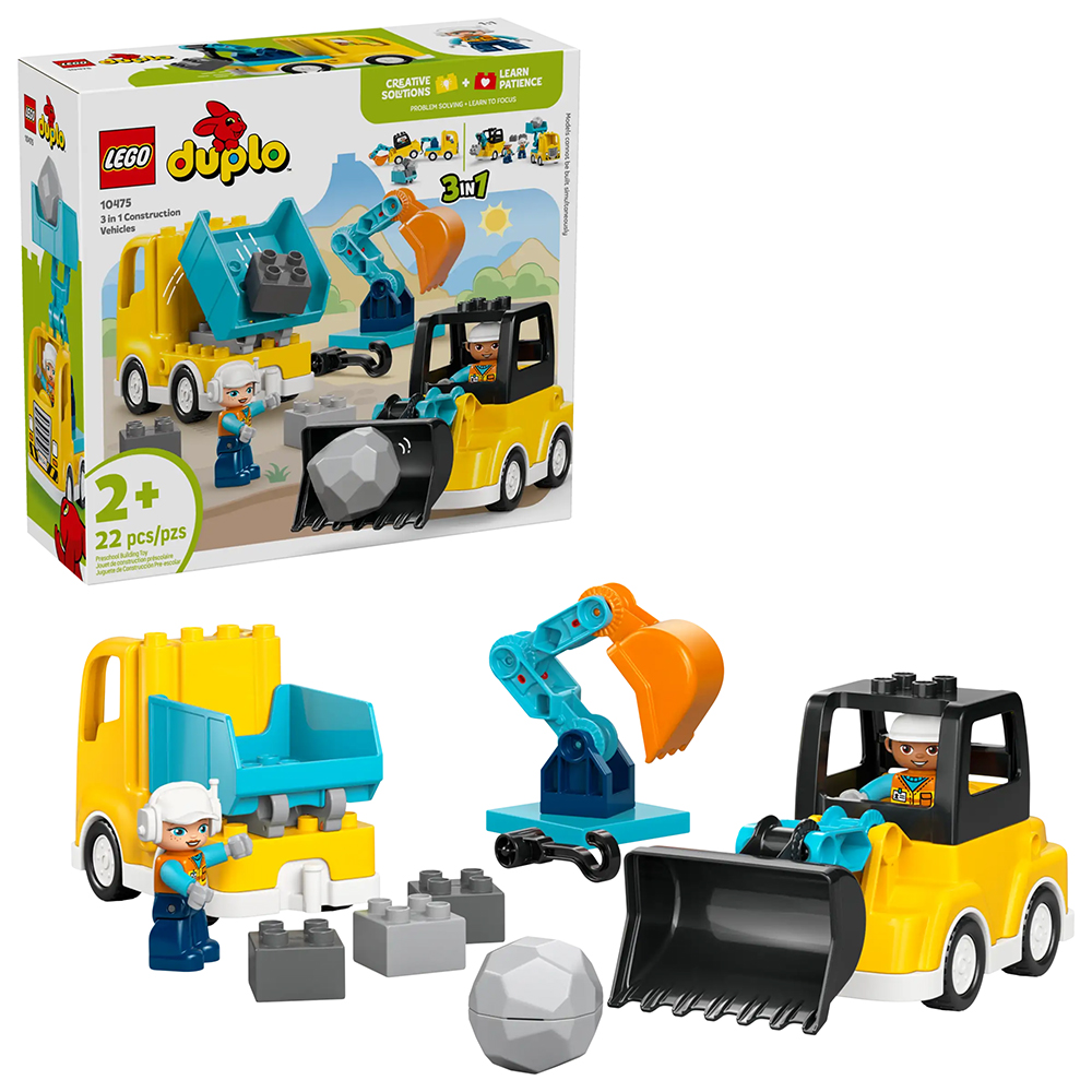 Bild von Lego Duplo 10475 Baufahrzeuge 3-in-1-Set