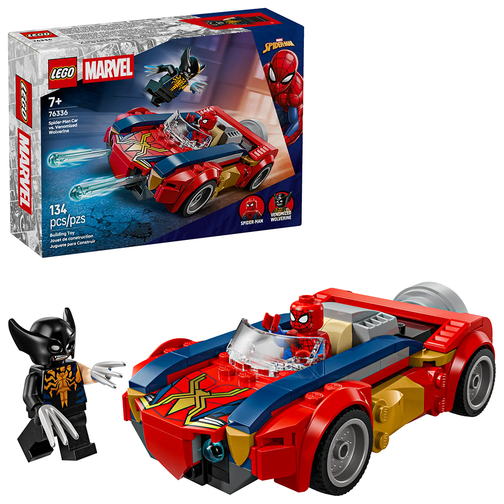 Bild von Lego Marvel 76336 Spider-Man Auto vs. Venomized Wolverine