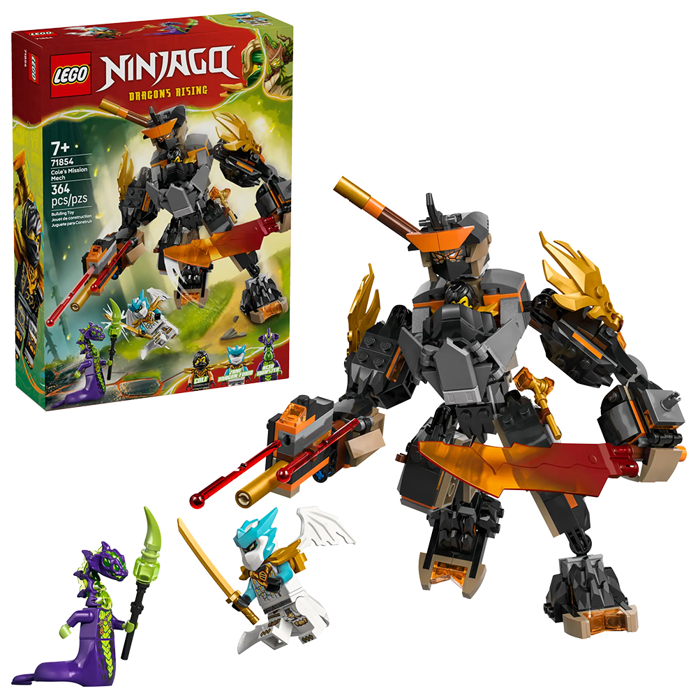 Bild von Lego Ninjago 71854 Coles Action-Mech und Drachen-Zane
