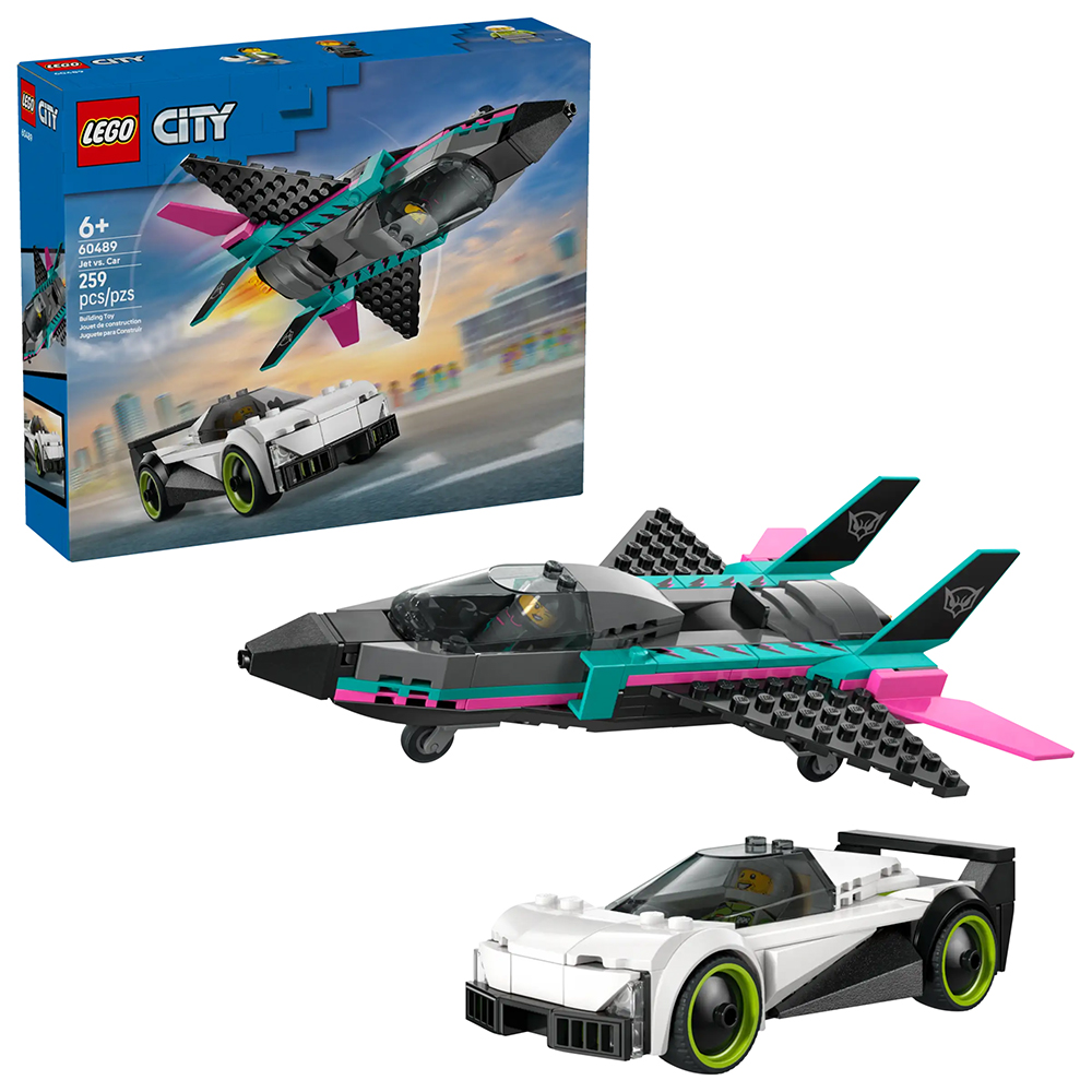Bild von Lego City 60489 Düsenflieger vs. Rennauto
